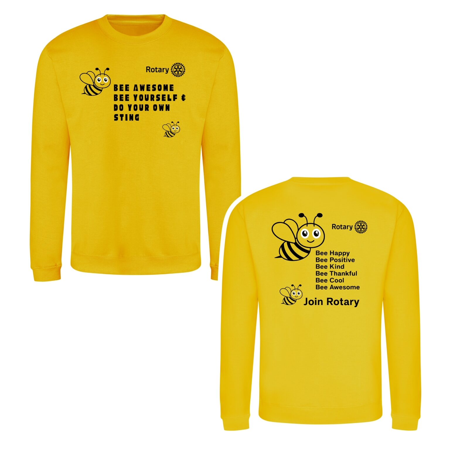 Rotatory Bee ROTARY BEE SWEATSHIRTS - Rotary - Narberth & Whitland